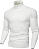 Men's Slim Fit Turtleneck Sweaters Casual  Knitted Pullover