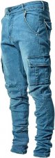 Men's Slim Fit Stretch Jeans Ripped Skinny Jeans for Men, Distressed Straight Leg Fashion Comfort Flex Waist Pants